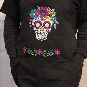 Kids Black Skull Graphic Shirt